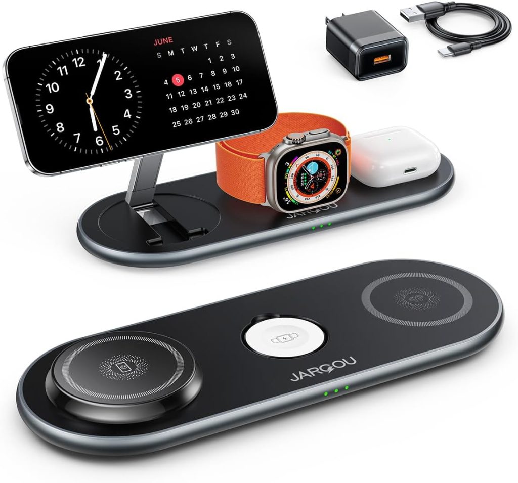 JARGOU Magnetic Wireless Portable Charger