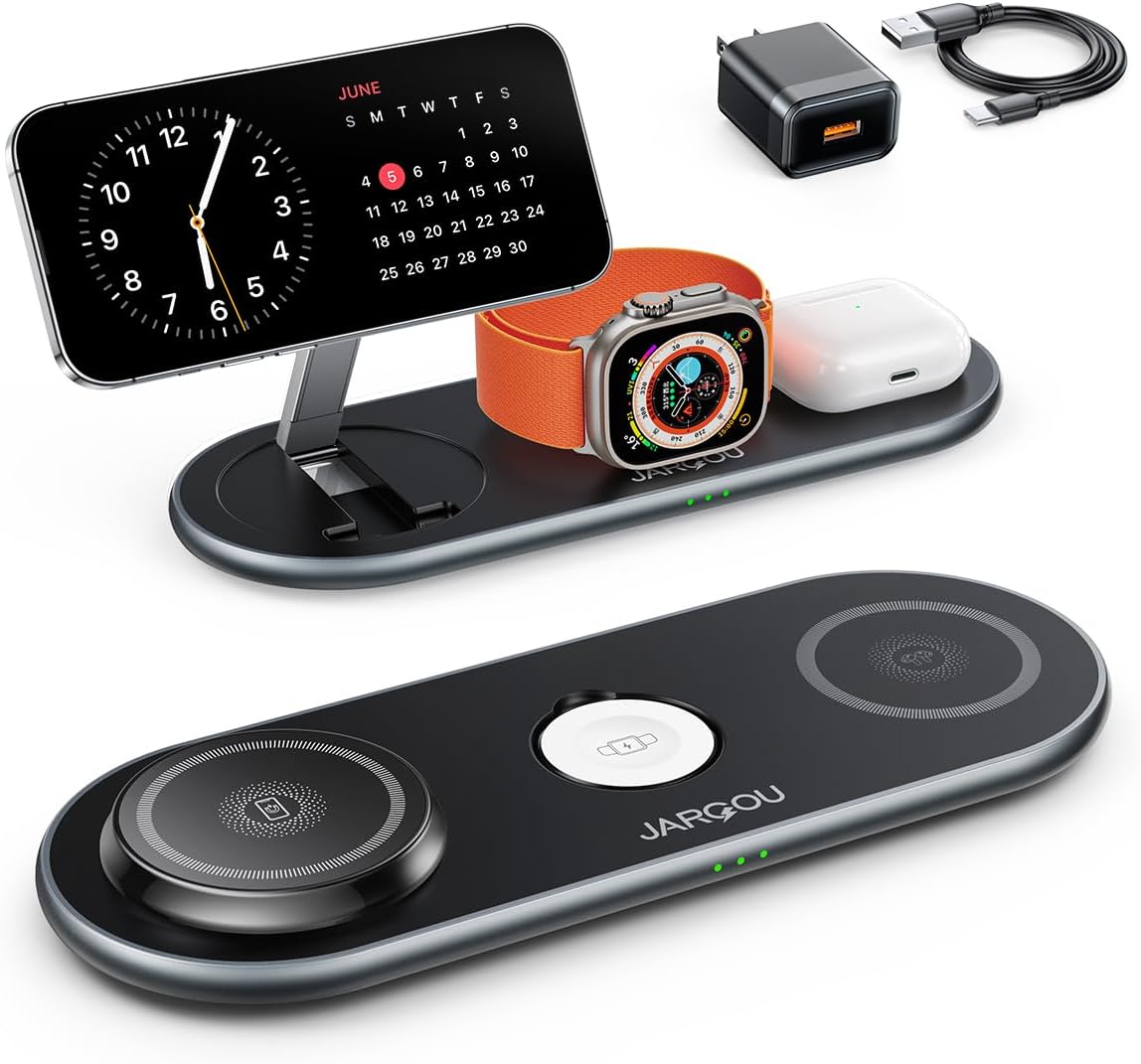 JARGOU Magnetic Wireless Portable Charger