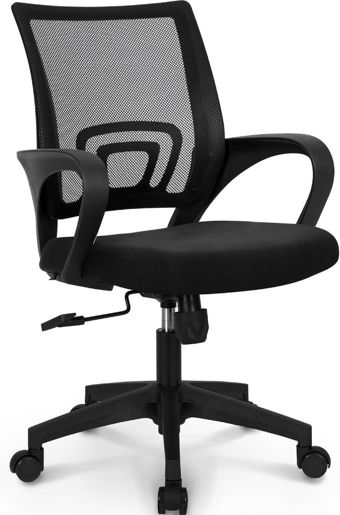 NEO CHAIR Ergonomic Mid-Back Mesh Office Chair – Black