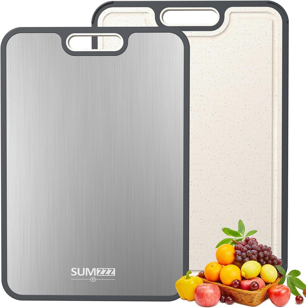 Titanium Cutting Board for Kitchen – Dishwasher Safe