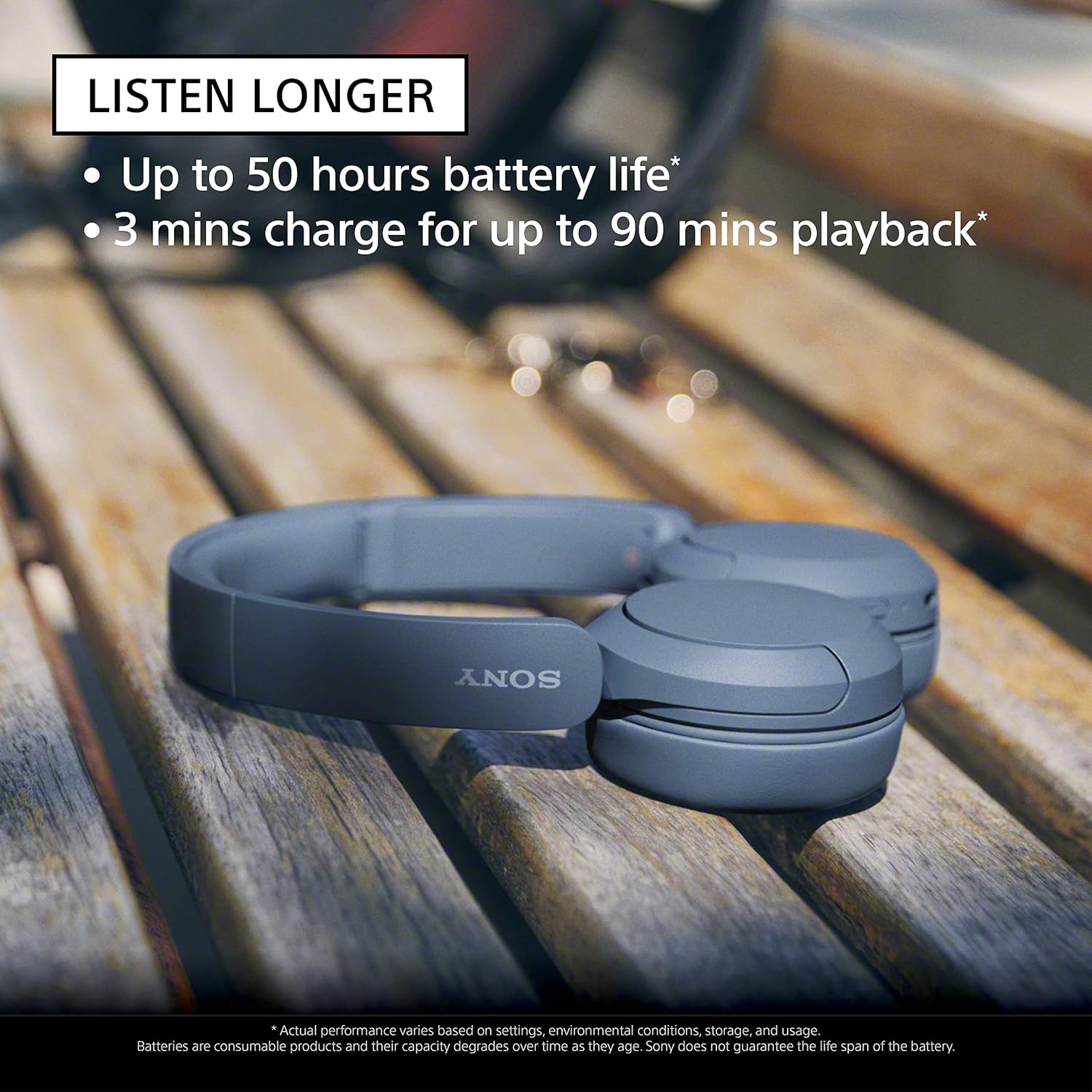 Sony WH-CH520 Wireless Bluetooth Headphones – Black - Image 2